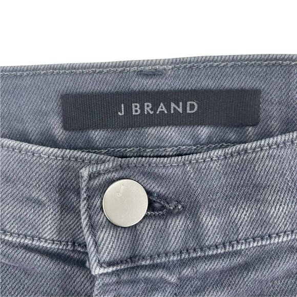 J Brand Jules High Rise Ankle Straight Jeans Shady Gray Womens Size 32 Waist - Picture 6 of 8